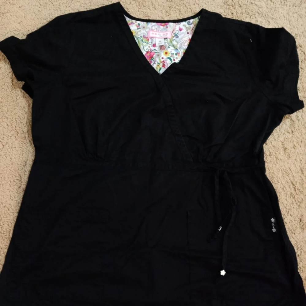 Koi Scrub Top